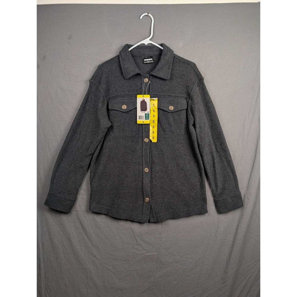 32 Degrees Heat Womens Shacket Jacket Gray Small